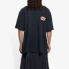 Balenciaga Herren SS21 Flame Retro Kurzarm-T-Shirt Schwarz 656978TKV701076