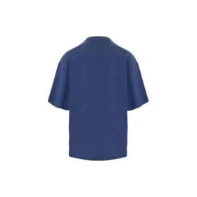 Balenciaga Herren SS21 Laufshirt mit Musterdruck und Logo, locker geschnitten, kurzärmelig, blau 641614TJVK64866 Balenciaga Herren SS21 Laufshirt mit Musterdruck und Logo, locker geschnitten, kurzärmelig, blau 641614TJVK64866