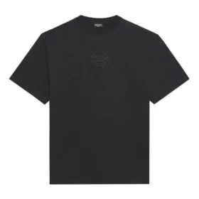 Balenciaga Herren SS21 Logo-Print, locker sitzend, Rundhalsausschnitt, kurzärmelig, schwarz 641675TKV711069 Balenciaga Herren SS21 Logo-Print, locker sitzend, Rundhalsausschnitt, kurzärmelig, schwarz 641675TKV711069
