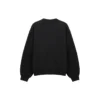 Balenciaga Herren SS21 mit großen Löchern, Rundhalsausschnitt, Langarm, Schwarz 641654TJVI71070