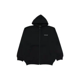 Balenciaga Herren SS21 Reißverschluss-Langarm-Jacke, schwarz, 641659TIV551070
