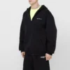 Balenciaga Herren SS21 Reißverschluss-Langarm-Jacke, schwarz, 641659TIV551070