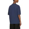 Balenciaga Herren SS21 Retro Kurzarm-T-Shirt Blau 612966TJV874866