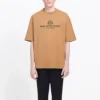 Balenciaga Herren-T-Shirt mit Alphabet-Aufdruck, kurzärmelig, cremefarben-gelb 594579TGV609605