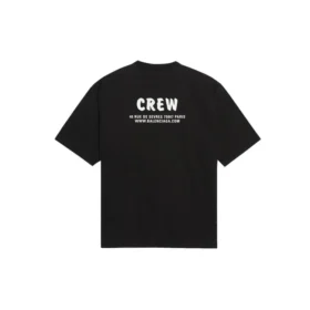 Balenciaga Herren-T-Shirt mit Alphabet-Aufdruck, kurzärmelig, schwarz 620969TIV741070
