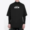 Balenciaga Herren-T-Shirt mit Alphabet-Aufdruck, kurzärmelig, schwarz 620969TIV741070