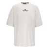 Balenciaga Herren-T-Shirt mit Alphabet-Logo, kurzärmelig, grau-weiß 641614TJVA99054