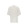 Balenciaga Herren-T-Shirt mit Alphabet-Logo, kurzärmelig, grau-weiß 641614TJVA99054