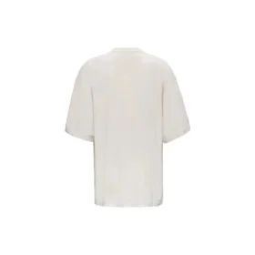 Balenciaga Herren-T-Shirt mit Alphabet-Logo, kurzärmelig, grau-weiß 641614TJVA99054