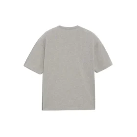 Balenciaga Herren-T-Shirt mit BB-Logo-Aufdruck, kurzärmelig, grau 544271TCV251300