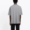 Balenciaga Herren-T-Shirt mit BB-Logo-Aufdruck, kurzärmelig, grau 544271TCV251300