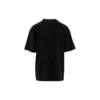 Balenciaga Herren-T-Shirt mit übergroßem Logo-Print im Retro-Stil, tiefem Ausschnitt und kurzen Ärmeln, schwarz 620969TIVA11000
