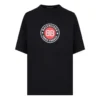 Balenciaga Herren-T-Shirt mit BLogo-Aufdruck, kurzärmelig, schwarz 612966TJVD61000