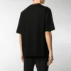 Balenciaga Herren-T-Shirt mit BLogo-Aufdruck, kurzärmelig, schwarz 612966TJVD61000