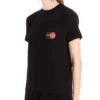 Balenciaga Herren-T-Shirt mit Brustlogo-Aufdruck, Rundhalsausschnitt, Kurzarm, Schwarz 620967TIV791000