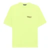 Balenciaga Herren-T-Shirt mit Logo-Aufdruck, kurzärmelig, gelb 641675TJVF77110