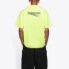 Balenciaga Herren-T-Shirt mit Logo-Aufdruck, kurzärmelig, gelb 641675TJVF77110
