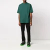 Balenciaga Herren-T-Shirt mit Logo-Aufdruck, kurzärmelig, grün 570805THV803230