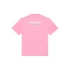Balenciaga Herren-T-Shirt mit Logo-Aufdruck, kurzärmelig, rosa 641675TJVF75713