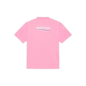 Balenciaga Herren-T-Shirt mit Logo-Aufdruck, kurzärmelig, rosa 641675TJVF75713