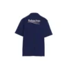 Balenciaga Herren-T-Shirt mit Political Campaign-Aufdruck, große Ausführung, kurzärmelig, marineblau 641675TIV521195