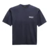 Balenciaga Herren-T-Shirt mit Political Campaign-Aufdruck, kurzärmelig, marineblau 570803TAV444128