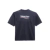 Balenciaga Herren-T-Shirt mit Political Campaign-Aufdruck, kurzärmelig, marineblau 570803TAV444128
