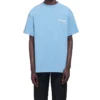 Balenciaga Herren-T-Shirt mit Political Campaign-Aufdruck, Rundhalsausschnitt, kurze Ärmel, blau 570803TBV425840