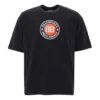 Balenciaga Herren-T-Shirt mit rundem BB-Alphabet-Logo, kurzärmelig, schwarz 641614TJV761000
