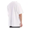 Balenciaga Herren-T-Shirt mit Rundhalsausschnitt, Alphabet-Print, kurzärmelig, weiß 620969TIV509040