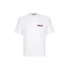 Balenciaga Herren-T-Shirt mit Rundhalsausschnitt und kurzen Ärmeln, Weiß 612966TIVD19000