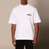 Balenciaga Herren-T-Shirt mit Rundhalsausschnitt und kurzen Ärmeln, Weiß 612966TIVD19000