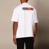 Balenciaga Herren-T-Shirt mit Rundhalsausschnitt und kurzen Ärmeln, Weiß 612966TIVD19000