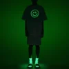Balenciaga Herren-T-Shirt mit Smiley-Motiv, kurzärmelig, weiß 651795TKV769140