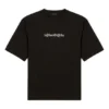 Balenciaga Herren-T-Shirt mit Symbolik, Rundhalsausschnitt und Alphabet-Print, kurzärmelig, schwarz 620969TIV501070