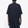 Balenciaga Herren-T-Shirt mit Symbolik, Rundhalsausschnitt und Alphabet-Print, kurzärmelig, schwarz 620969TIV501070