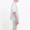 Balenciaga Herren-T-Shirt, weiß, mit BB-Logo, klassischer Logo-Aufdruck, Kurzarm 570803TEV489044