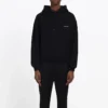 Balenciaga Herren-T-Shirt, weiß-schwarz, kleines Logo, schwarz, 556145TYK271000