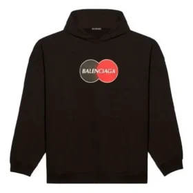 Balenciaga Herren „Uniform Plush Loose Classic“ Schwarz 620973TIV801000