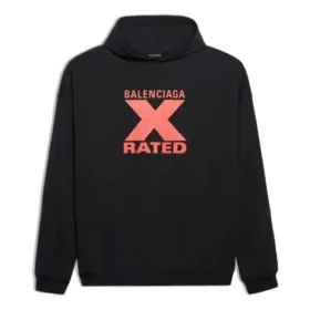 Balenciaga Herren X-Rated Schwarz Rot Schwarz 620973TIVA81076