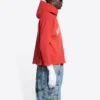 Balenciaga Kurzer Hoodie „Cardi Red“ 670946-TLVJ3-6441