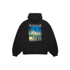 Balenciaga Landscape Loose Hoodie für Herren, Schwarz, 641679TJVH91000 Balenciaga Landscape Loose Hoodie für Herren, Schwarz, 641679TJVH91000
