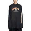 Balenciaga Langarm-T-Shirt „Schwarz“ 681046TLVJ11074
