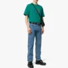 Balenciaga Paris Love Regular T-Shirt für Herren, bedruckt, kurzärmelig, grün 594579TGV433640