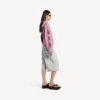 Balenciaga Sacra Cœur Damen-Hoodie mit Reißverschluss in mittlerer Passform in Old Pink Balenciaga Sacra Cœur Damen-Hoodie mit Reißverschluss in mittlerer Passform in Old Pink