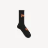 Balenciaga Sacra Cœur Herrensocken in Schwarz/Gelb