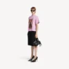 Balenciaga Sacra Cœur T-Shirt für Damen in mittlerer Passform in Altrosa
