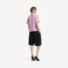 Balenciaga Sacra Cœur T-Shirt für Damen in mittlerer Passform in Altrosa