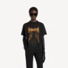 Balenciaga Sacra Cœur T-Shirt für Damen in schwarzer Farbe mit mittlerer Passform