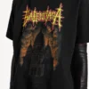 Balenciaga Sacra Cœur T-Shirt für Damen in schwarzer Farbe mit mittlerer Passform